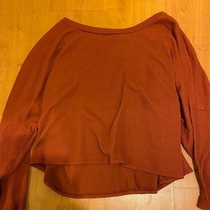 Red Cropped Sweater